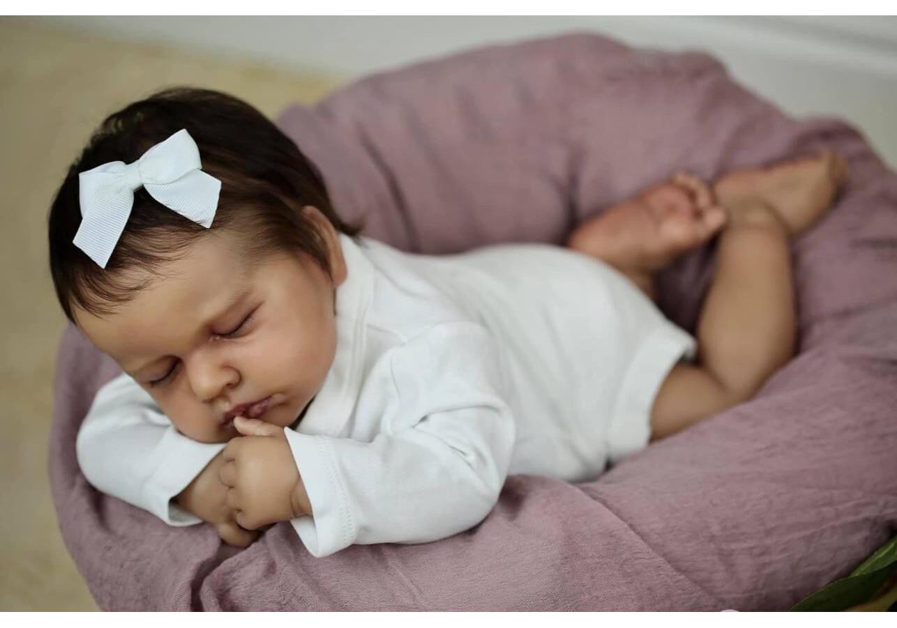 19-inch LouLou Realistic Reborn Black Baby Doll 19 inches