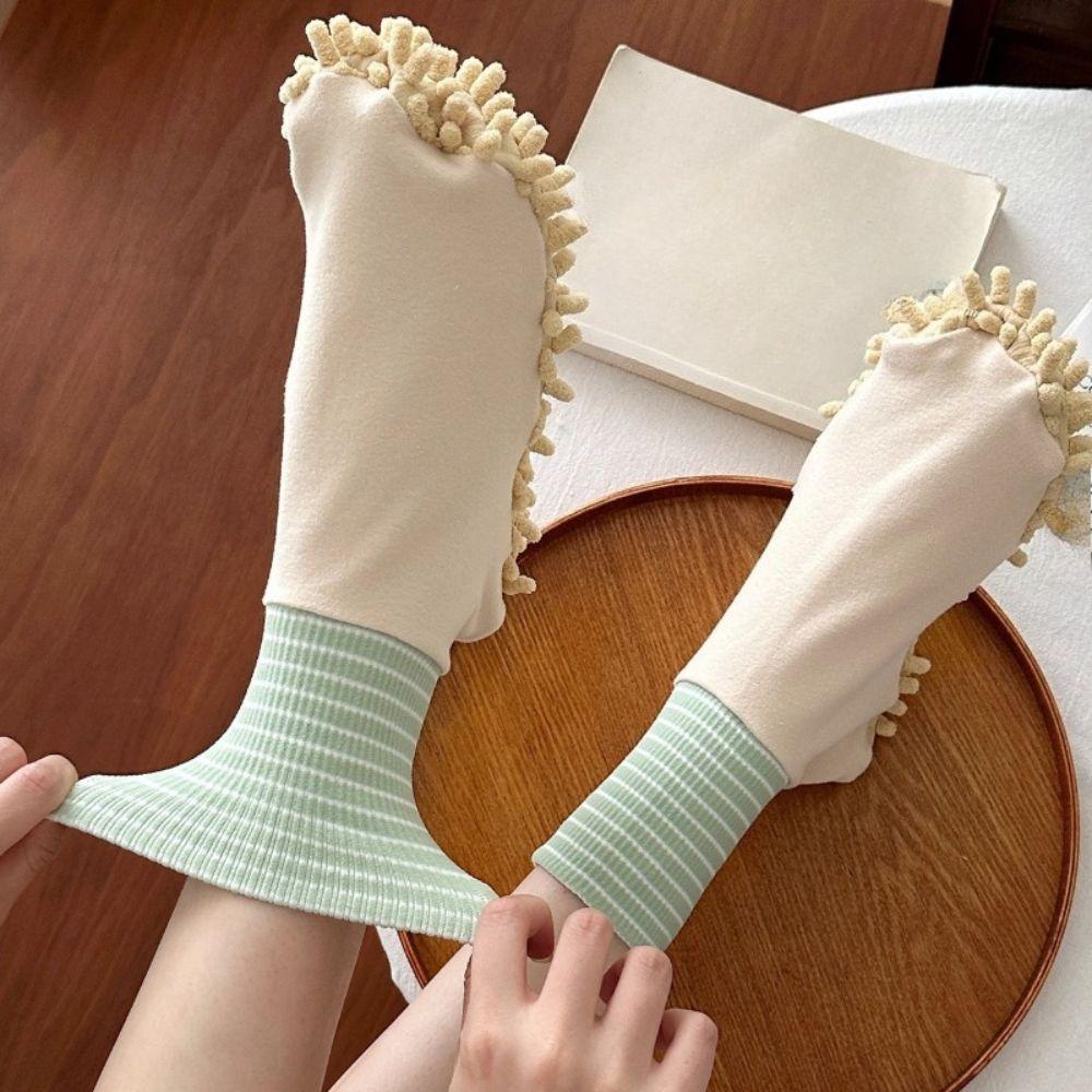 Chenille Sole Washable Sock Mop Absorbent Dusting Socks New Lazy Floor Cleaning Tools Indoor Use