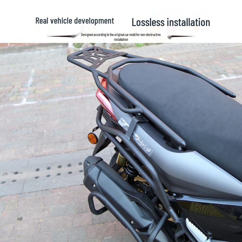 Tianying TX150 Rear Bumper and Exhaust Guard Bar with Reinforced Tail Box Rack