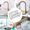 Wall-Mounted Sponge Holder No-Drill Suction Cup Drain Storage Shelf Space Saving Draining Sink Drain Stand Household