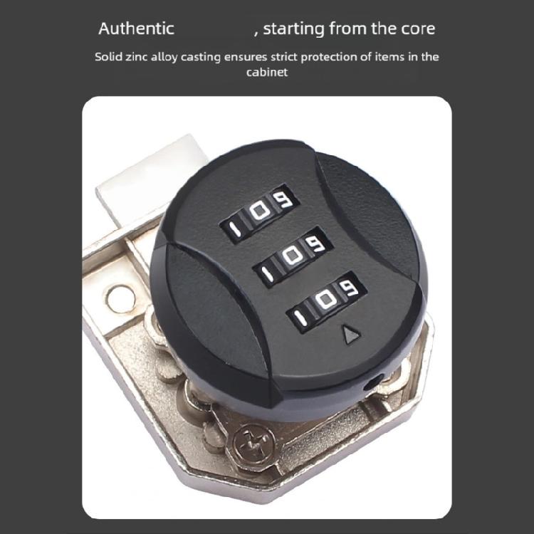 Marine 3 Digit Combination Lock For Vehicle Cabinets Home Drawers Weatherproof Metal Resetable Code Design
