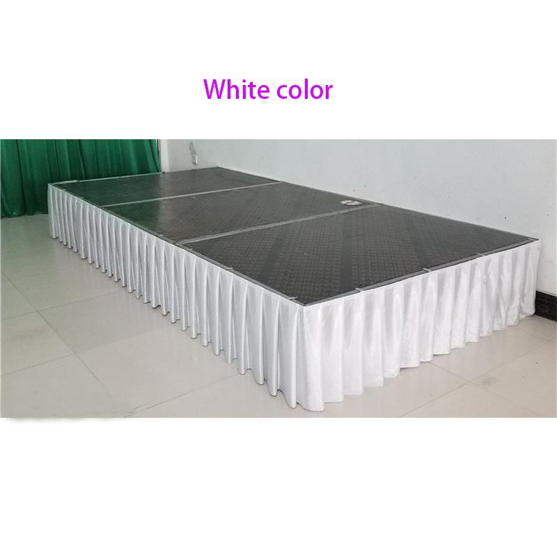 Customized Size Wedding Stage Skirt Venue Stage Skirting Any Length And Height Event Decoration 30cm H