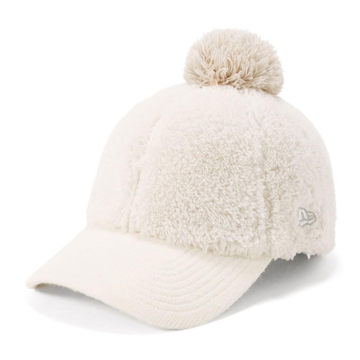 

Golf Cap Long Visor Mink Fleece Boa Ivory FREE GFW 930LV MINK FLEECE POM IVO [New Era] Women s слоновая кость