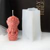 3D Guanyin Buddha Statue Candle Silicone Mold DIY Handmade Abstract Meditation Tathagata Buddha Mold Gypsum Making Home Decor