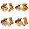 Midcalf Colorful Pizza Socks Box Cartoon Bacon Vegetable Food Christmas Gift