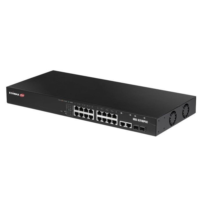 EDiMAX IGS-5218PLC Switch Web Smart 18 Porte Gigabit PoE+ Per Reti