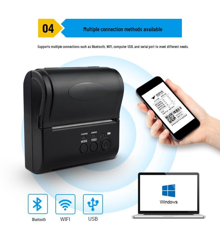 Bluetooth Thermal Receipt Printer for Retail POS Systems (Portable/Desktop)