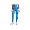 Nike Legginsy damskie z wysokim stanem, dopasowane, z elastycznym pasem, długość 9/10, niebieskie HJ1137-412