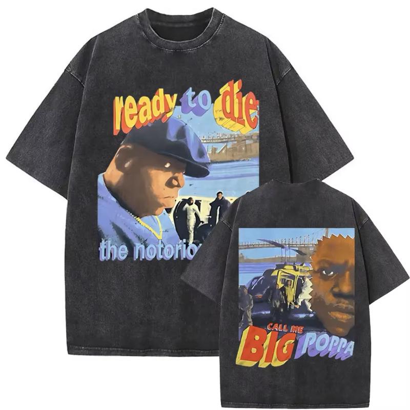 The Notorious Big Je To Všechno Byl Sen Grafické Vintage Vybledlé Tričko Hip Hop Rapper Biggie Smalls Trička Unisex Nadměrné Tričko