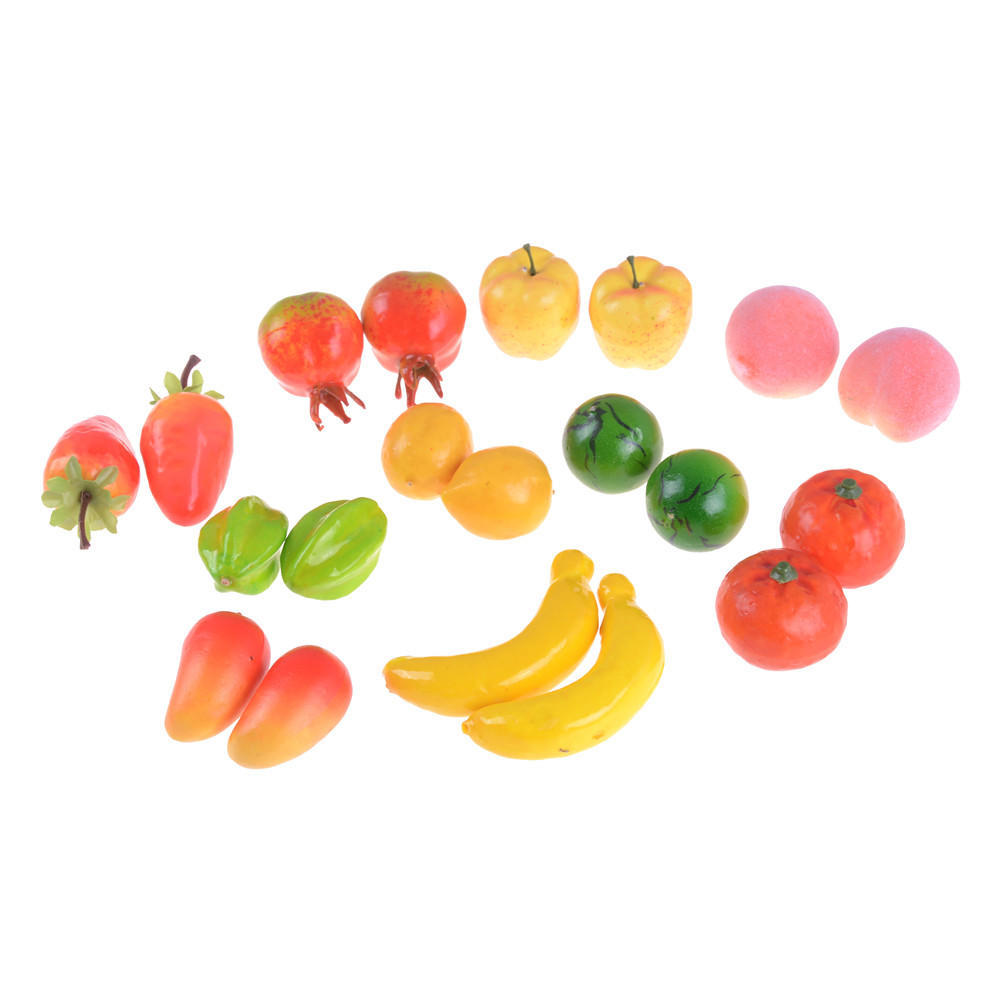 10Pcs Many Kinds Of Fruit Miniature Dollhouse Kitchen Decor Handmade Food Supply Home Decoration