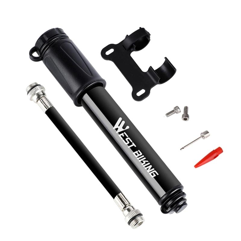 Bicycles Tire Pump with Ball Pump Needle for Mountain Bikes and Balls or Toy