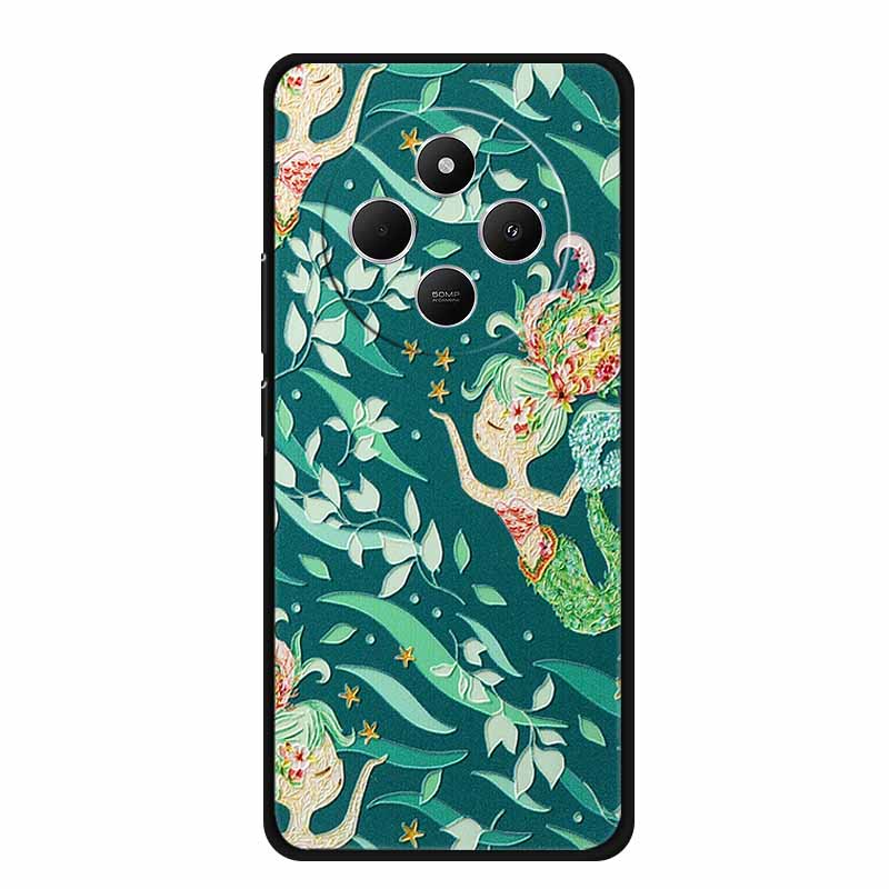 3D Emboss Case For Vivo Y300 Pro 5G Phone Case Relief Flowers Soft Silicone Coque For Vivo Y300 Pro Back Cover Case Funda Shell