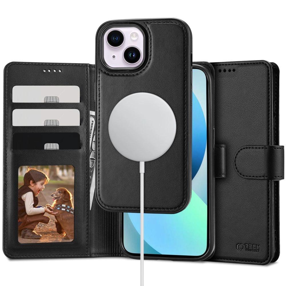 Capa tipo carteira Tech-Protect Magsafe para iPhone 13 - preta