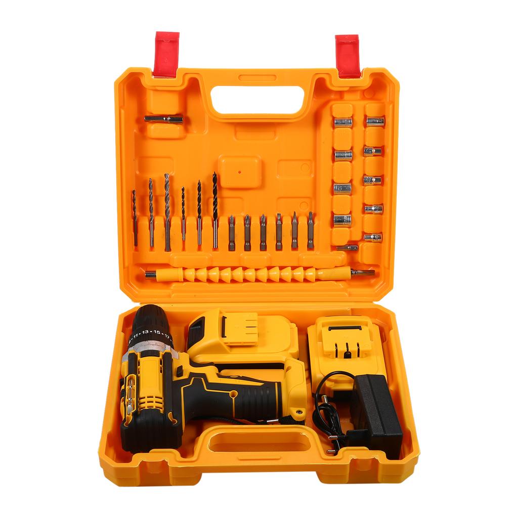 Cordless Drill Driver Kits with 2 Battery 21V Handheld Electric Drill with 38inch Keyless Chuck
