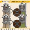 Medieval Military Knights Series Building Blocks Castle Army Soldier Figures Shield Sword Accessories Warrior Bricks Gifts Toys