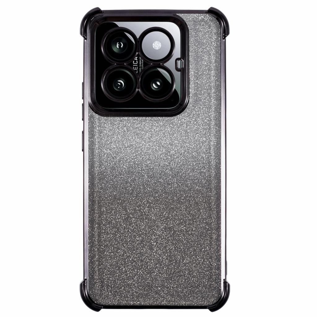 For Xiaomi 14 Pro Case Glitter TPU Phone Cover Reinforced Corners