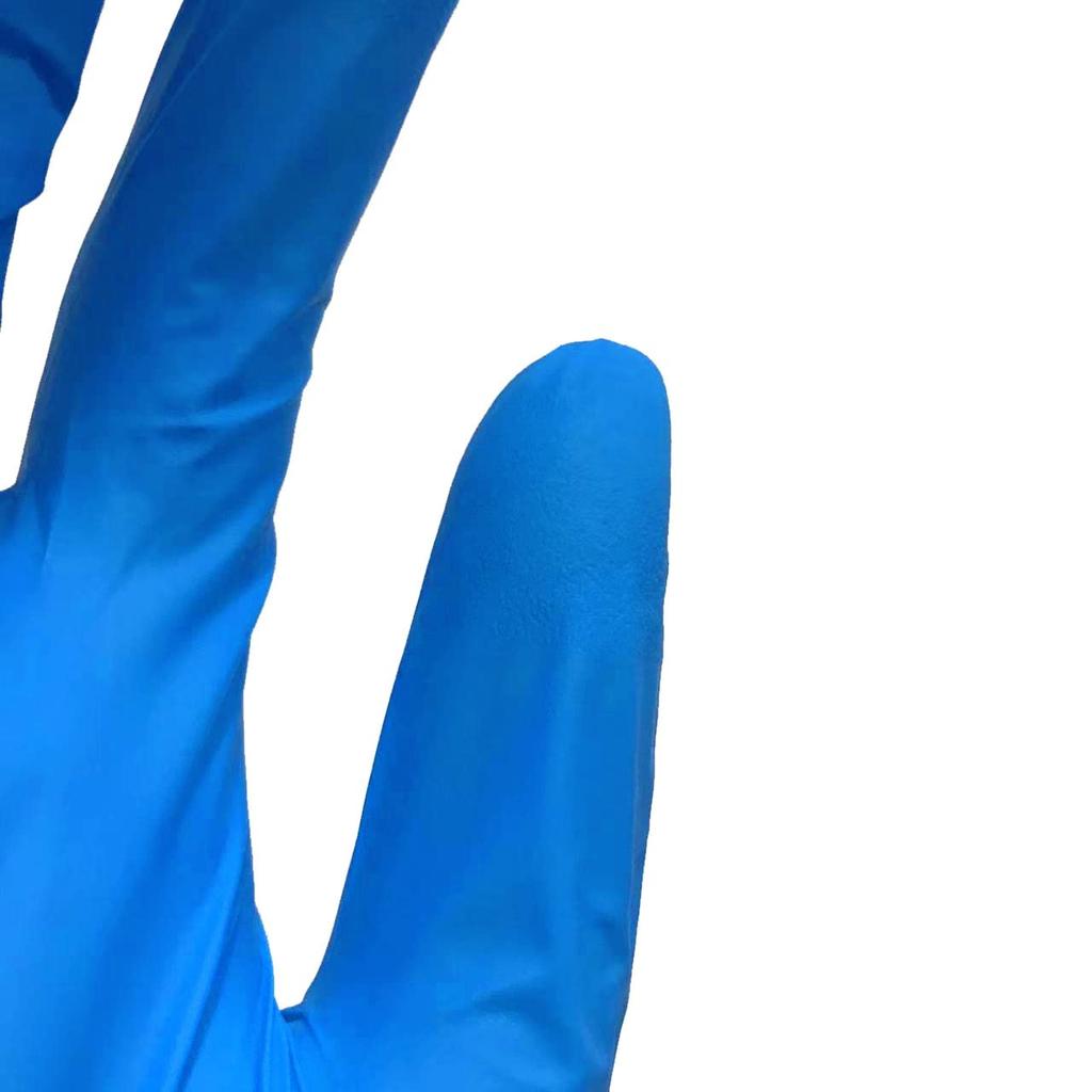Saferan Nitrile Disposable Size Small Thick Box of Nitrile Latex Powder-Free Gloves, (Approx. 83-92mm Wide), Approx. 0.10mm (Fingertips), Blue, 100,