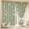 Printed Curtains with Magic Tape, Cartoon Fabric Door Curtains, Partition Curtains, Toilet and Bedroom No-Drill Curtains