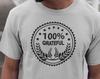 100 Percent Grateful, 12 Step T-and Kids Tshirts for Men and Women In Recovery, AA, NA Twelve Step Tees