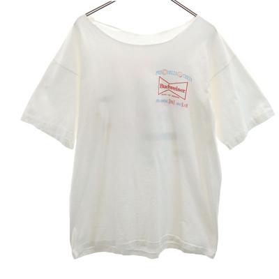 Budweiser 90er Rückendruck Kurzarm Single Stitch Cut-off T-Shirt Herren Gebraucht