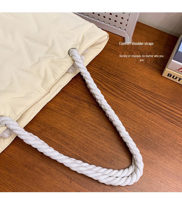 Geräumige Damen-Canvas-Tragetasche: 2025 Herbst/Winter Vielseitige Umhängetasche für Pendler