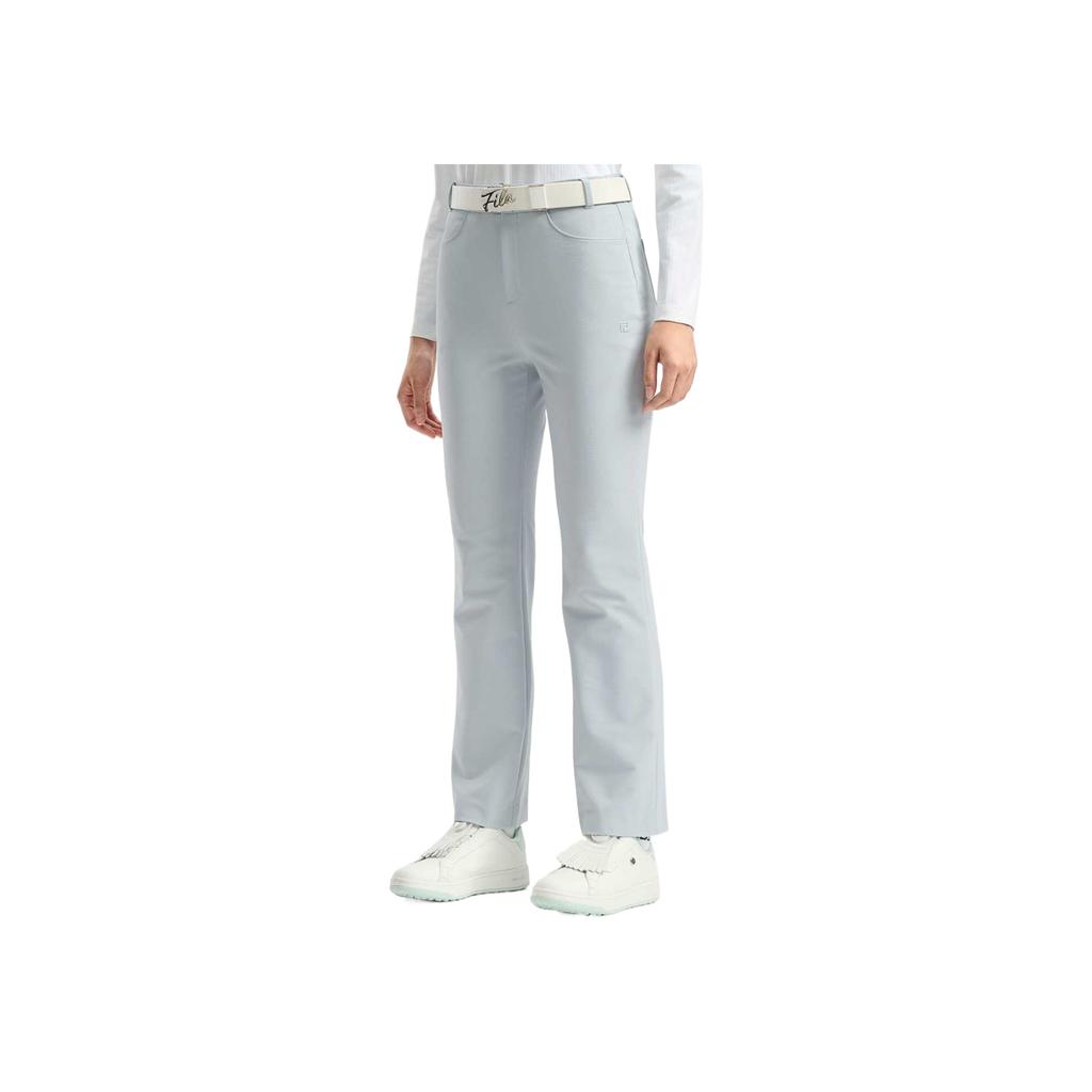 FILA Golf Series Comfortable Solid Color Mid Waist Casual Pants Women bottoms A11W545805F-LB