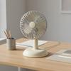 Retro Desk Fan Adjustable Angle Battery-Powered Table Fan Quiet Functioning for Office