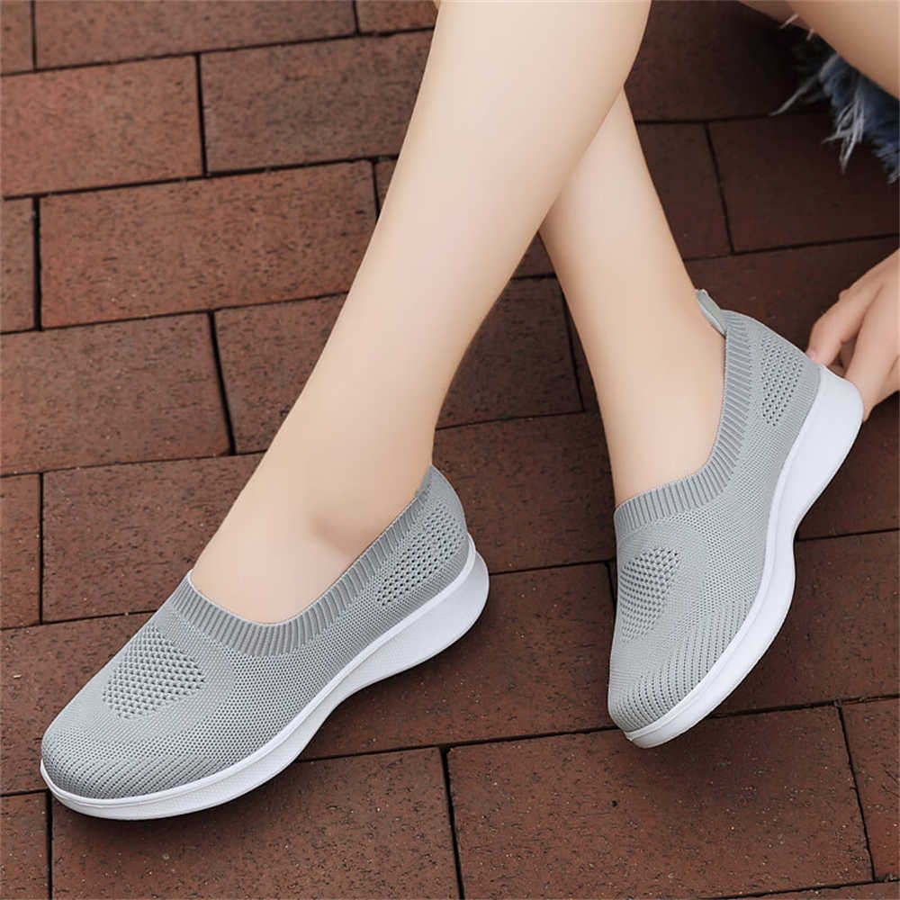 Fashion Large Size 35-41 Women's Heels Shoes Oxford Casuals Sneakers High Heel Red Sport Caregiver 2025elegant Skor New Collection