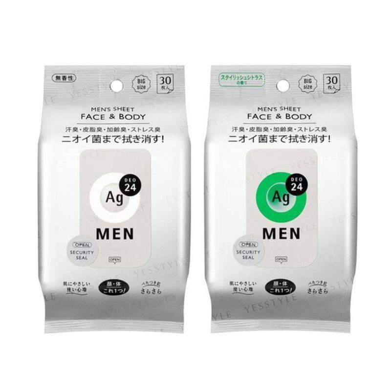 Shiseido - Ag Deo 24 Men Face & Body Sheet