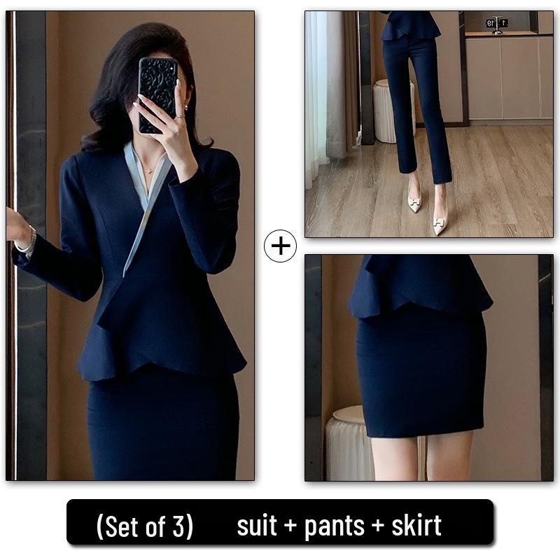 2025 Spring/Autumn Women's Professional Slimming Suit Set - Elegant Office Workwear
