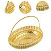 Fruit Basket Bowl,Gold Bowl,Table Centerpiece,Iron Vegetable Storage for Kitchen