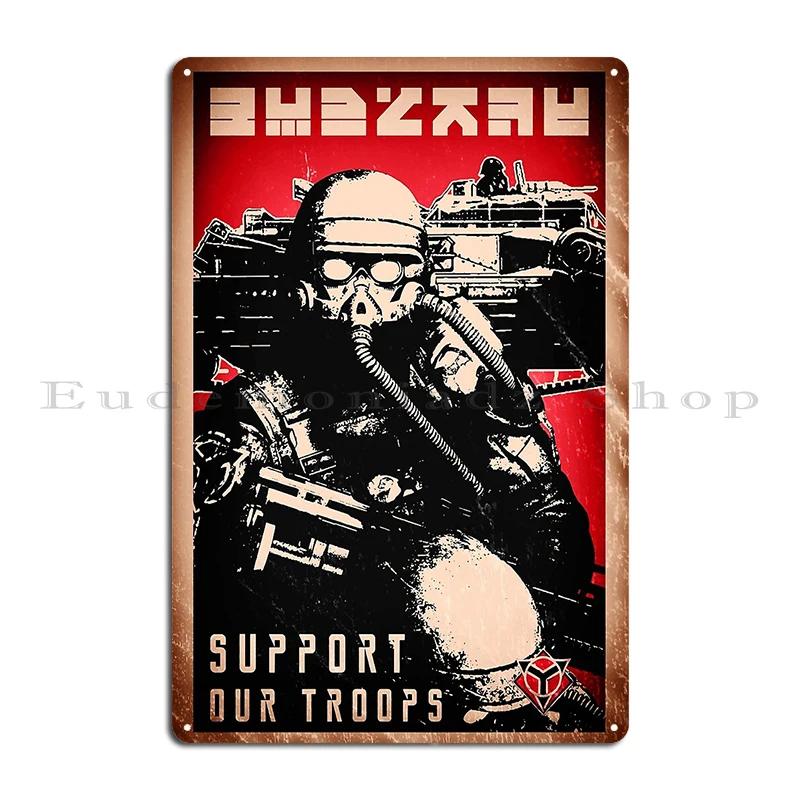 Tritt dem Death Korps bei Rekrutierungsposter Ruhm von Helghan Alternative Killzone Metall Rostig Klassisches Kino Design Blechschild Poster