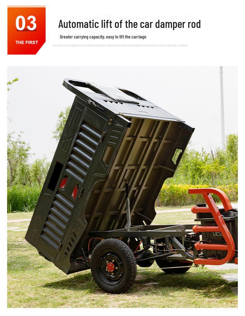 1,6m elektrická tříkolka pro nákladní a zemědělské použití