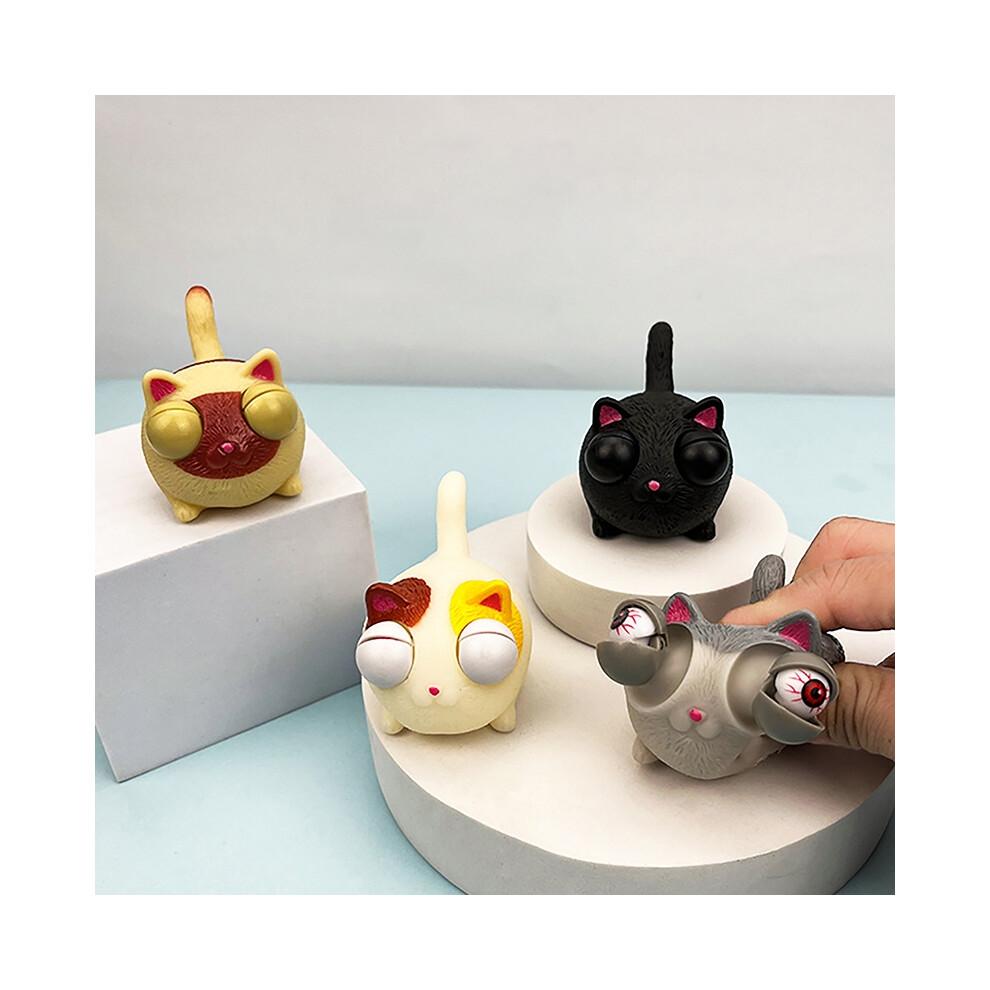 Jouets créatifs à presser Yeux de chat éclatants Jouets à presser pour adultes et enfants Animaux Cadeaux anti-stress Poupée farceuse Décompression Évacuation