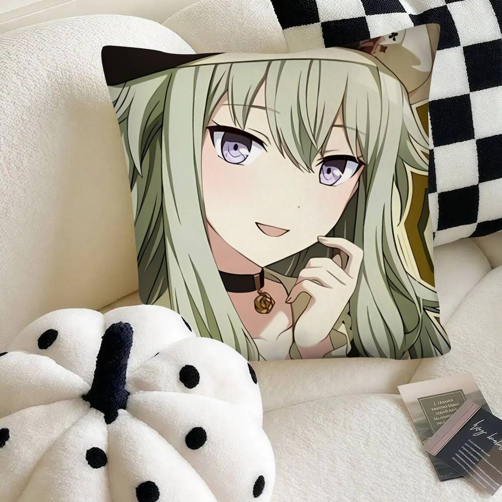 Cute Cartoon Idol Kusanagi Nene Pillow Case Fashion Square Pillowcase Bedroom Sofa Room Ins Decoration Leisure