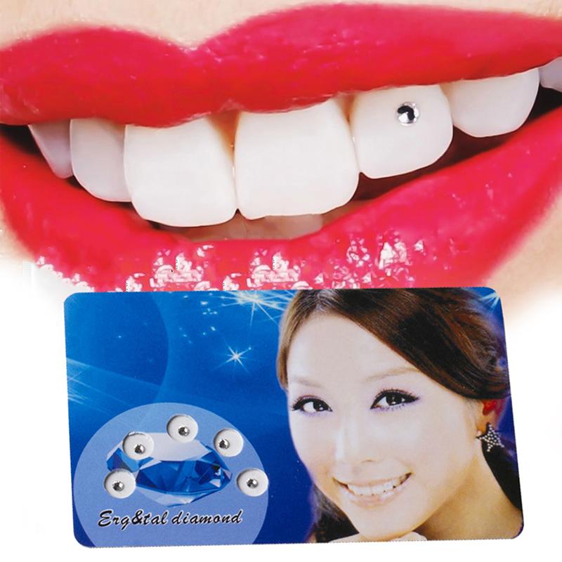 

5 Pcs/Card Dental Crystal Tooth Stones Tooth Crystal Diamond Teeth Decoration Jewelry Teeth Whitening Product Teeth Ornament one size