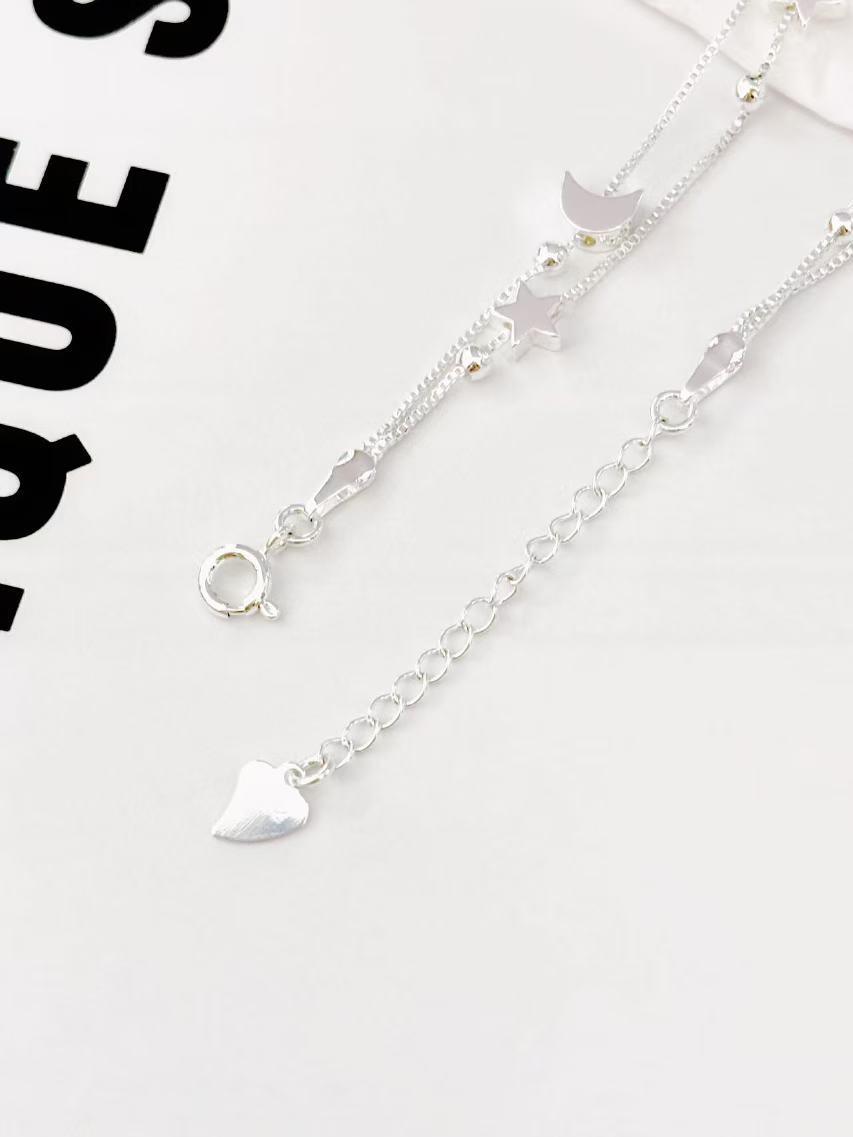 

Элегантный двухслойный браслет со звездами и луной: Универсальный, Дизайн в стиле легкой роскоши для ощущения высокого класса