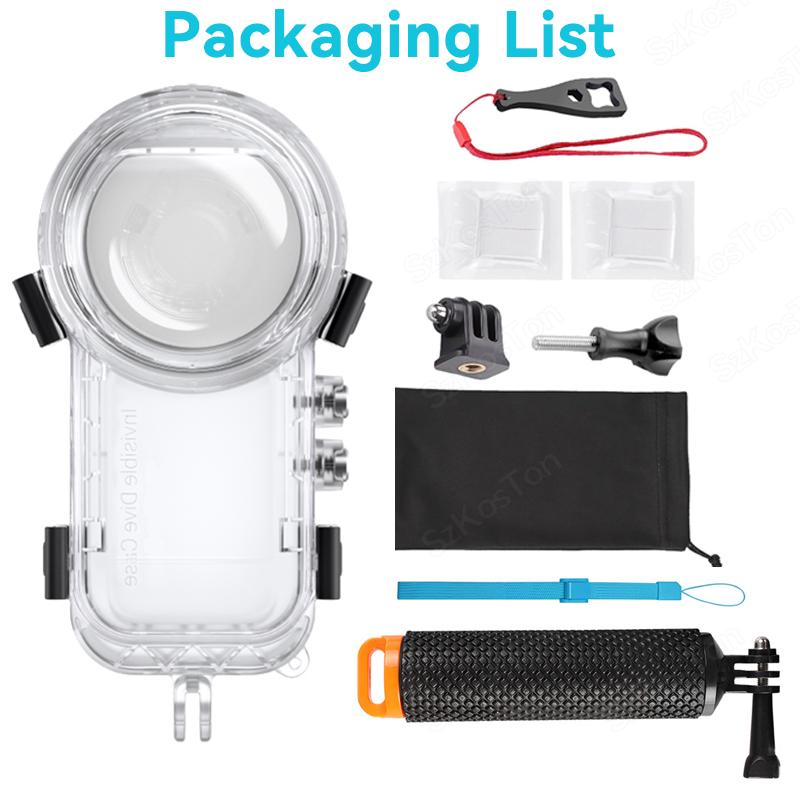 Dive Case for Insta 360 X4 Waterproof Housing Cover for Insta360 X4 Invisible Diving Case Underwater 50M Dive Shell Accessories