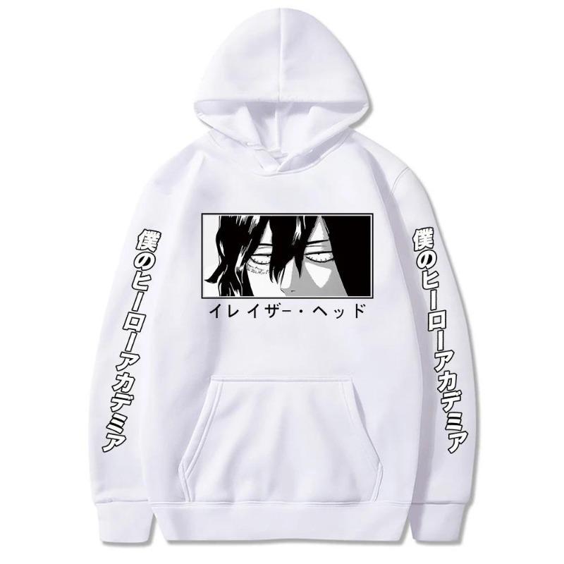 My Hero Academia Aizawa Shota Eyes Cute Anime Printed Hoodie New Men Long Sleeve Sweatshirts Women Streetwear Sudaderas