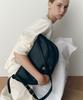 Jillstuart Acc [Lune] Lune Push-Lock Leather Hobo Crossbody Bag 2 Colors