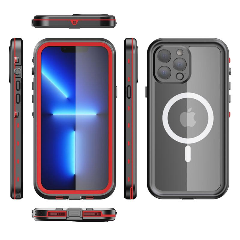 Magnetic Charging IP68 Waterproof Case For Apple iPhone 16 15 14 13 Pro Max Plus Drop proof Cover Diving Swim outdoor sport