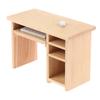 1/12 Dollhouse Miniature Desk With Keyboard And Mouse Wooden Toys Furniture