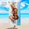 1pc Customized beach towels for photos, personalized photos, wedding photos, family photos, and parent-child photos