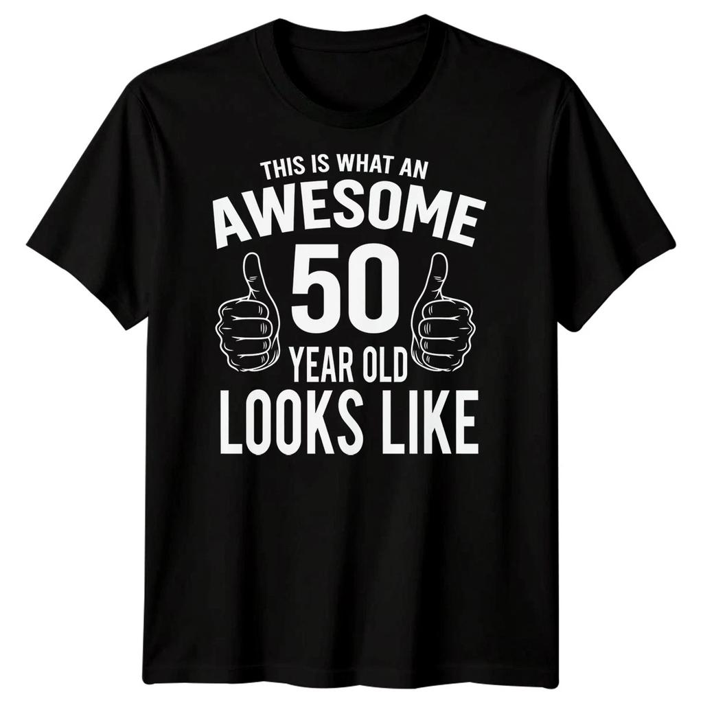 This Is What An Awesome 50 Year Old Looks Like 50th Birthday Mens T-Shirt