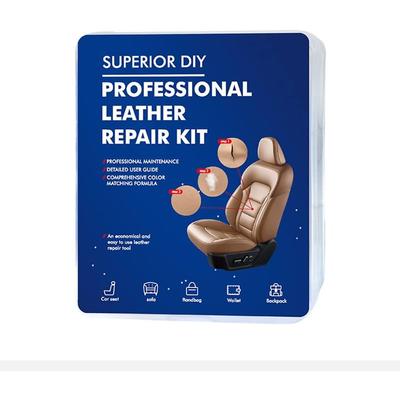 Kit de reparare a pielii de mașină, Kit de reparare a zgârieturilor de îngrijire a pielii pentru pantofi, canapea, scaun auto, mobilă