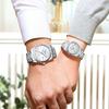 CHENXI Couple Watches Men's Quartz Watch with Date Stainless Steel Strap Water-Resistant Business Casual Style Ideal Couple Gift