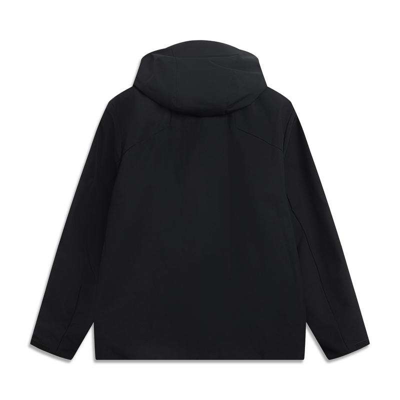 Li Ning Jackets Men's Black Hooded Thickened Other AWBV091-3