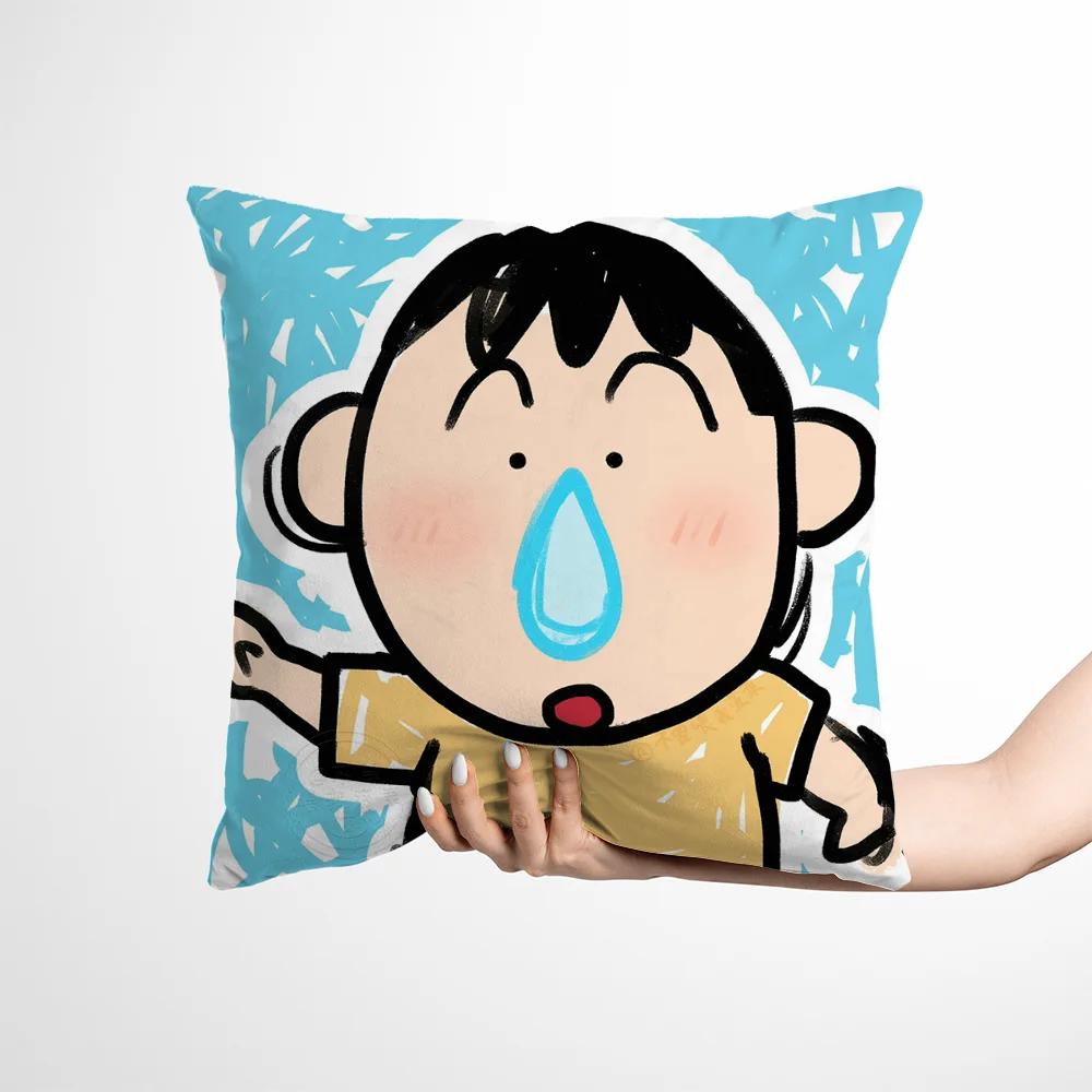 Cartoon Throw Pillow Covers Living Room Decoration Printed Sofa Cushion Cover Polyester Soft Pillowcase