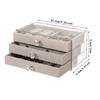 3/5Layer Flannel Jewelry Box Earring Necklace Ring Boxes Jewelry Dustproof Tabletop Organizers Multifunctional Storage Box Gifts