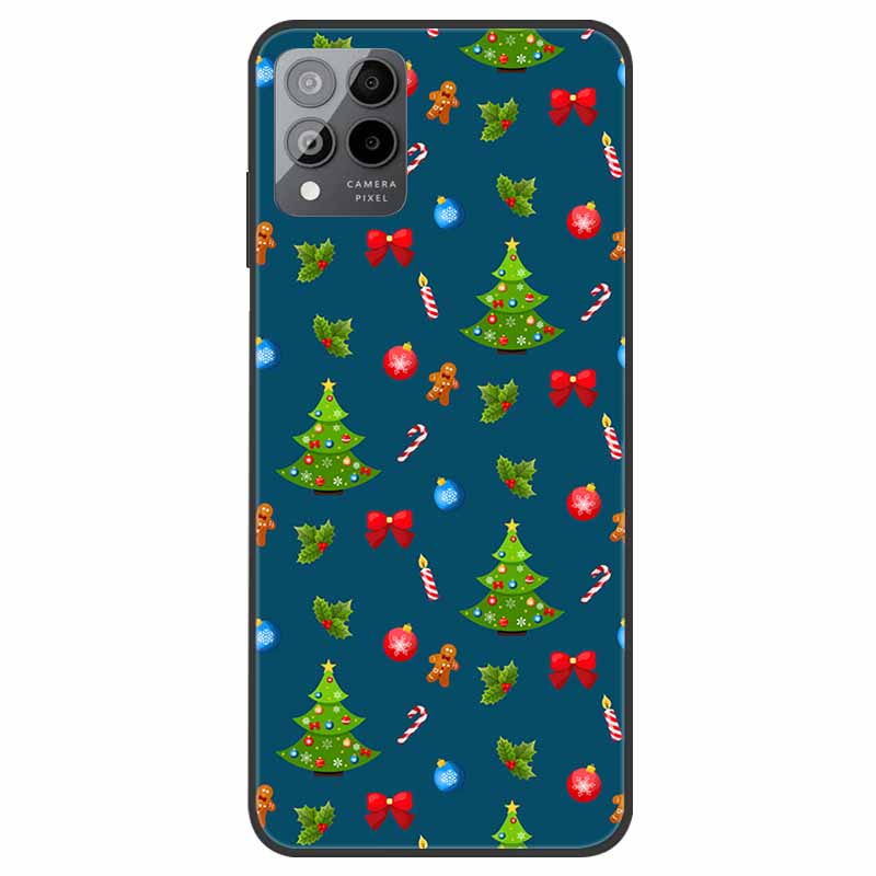 For T-Mobile REVVL 6 5G Case Christmas Soft Silicone TPU Phone Back Cover Case for T-Mobile Revvl 6 Pro 5G Santa Claus Elk Funda